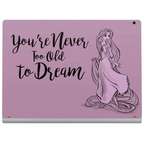 Disney Princess Rapunzel Never Too Old To Dream Art Surface Book 2 15in Skin